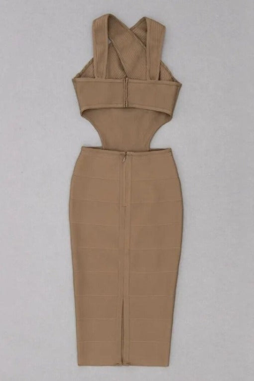 Sasha Bandage Midi Dress - Classic Black