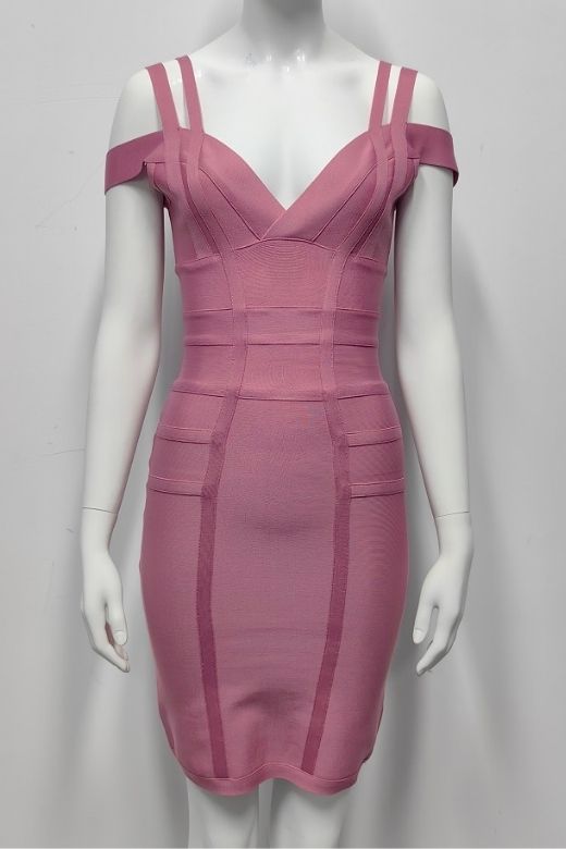 Sia Bandage Dress - Ballet Pink
