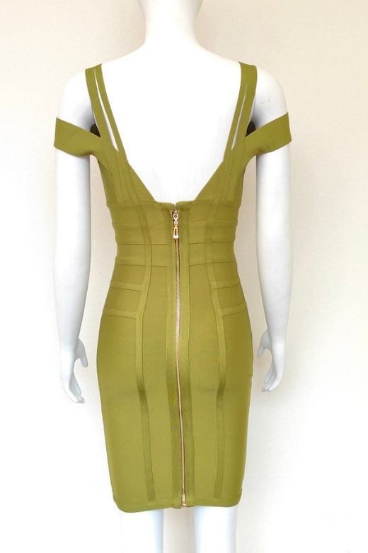 Sia Bandage Dress - Olive Green