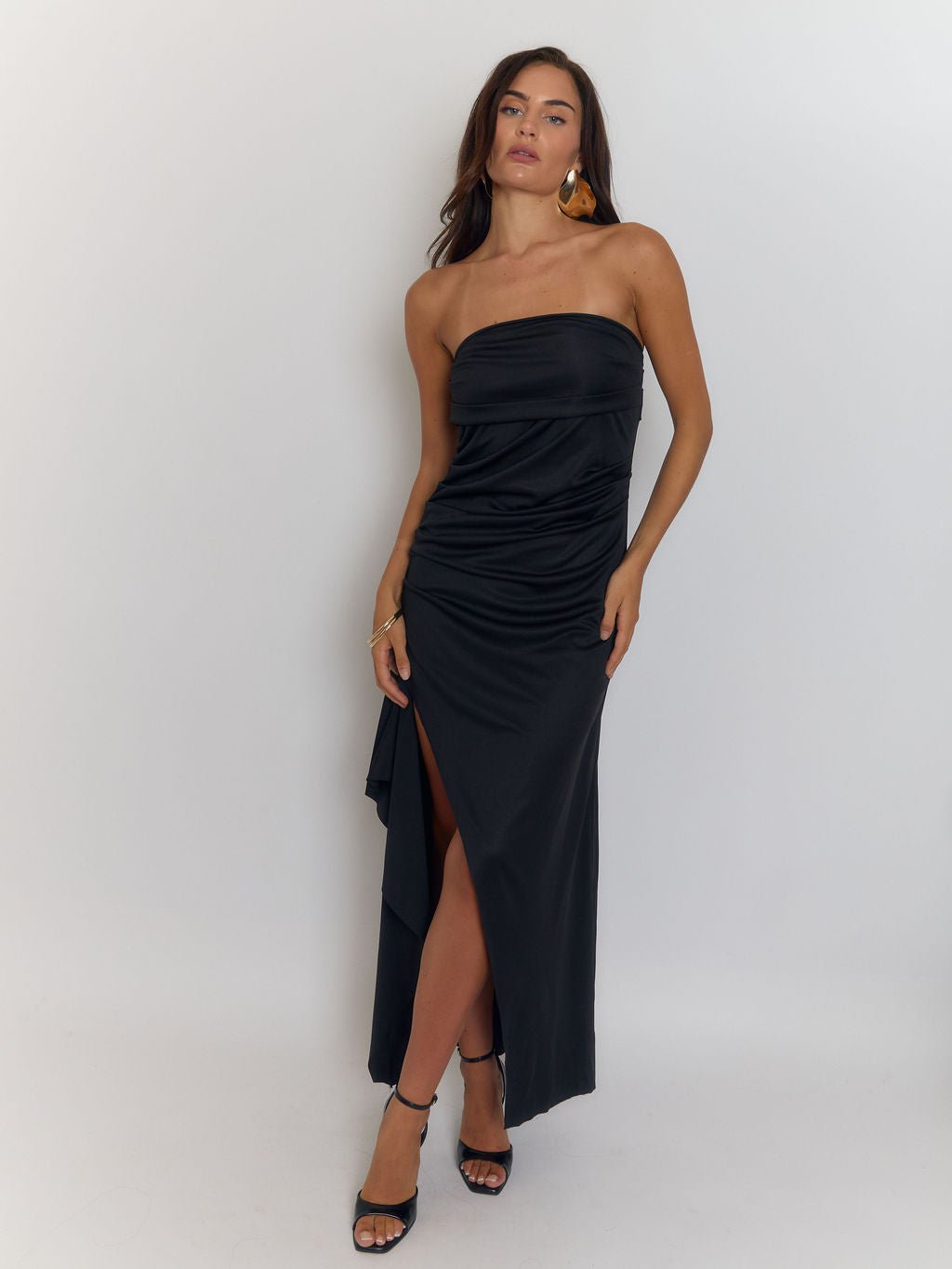 Sienna Strapless Backless Maxi Dress