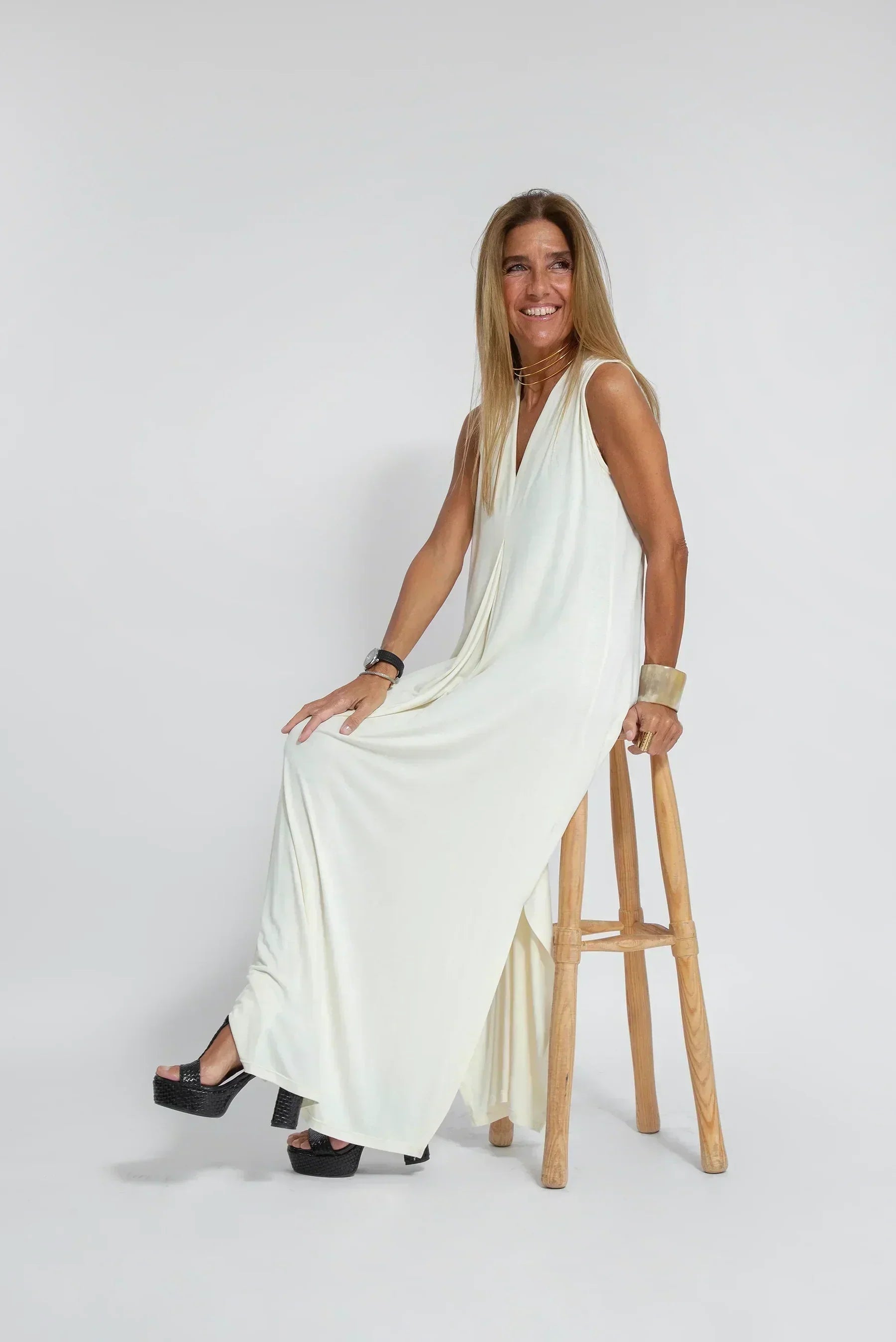 Margarita Elevated Slimming Dress with Vest Occasion Wear