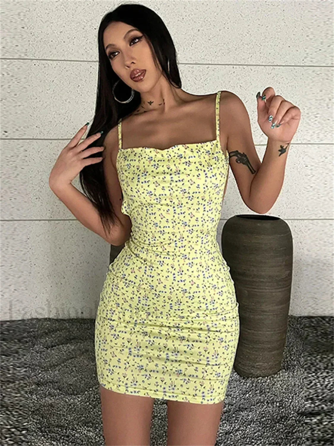 Sling Wrap Bodycon Dress with Relaxed Everyday Styling Boutique Fashion Style