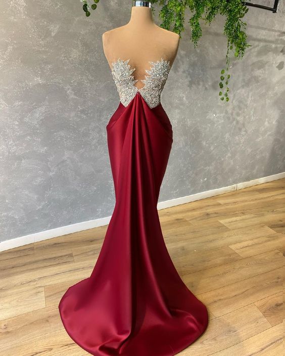 long prom dress women dress, engagement dress, wedding reception dress, briadsmaid dress - VelvetHem
