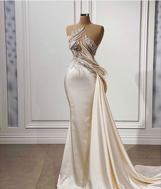 long Evening Dresses Modest Elegant Sexy Formal Evening Gown - VelvetHem