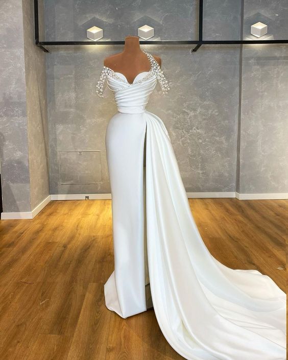 Long prom Dress sexy evening party dress - VelvetHem
