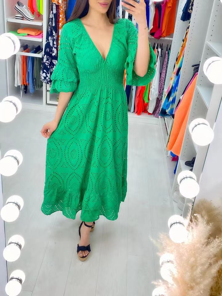 Nora Fashionable Dress with Ruffled Sleeves for Women Streetwear Style