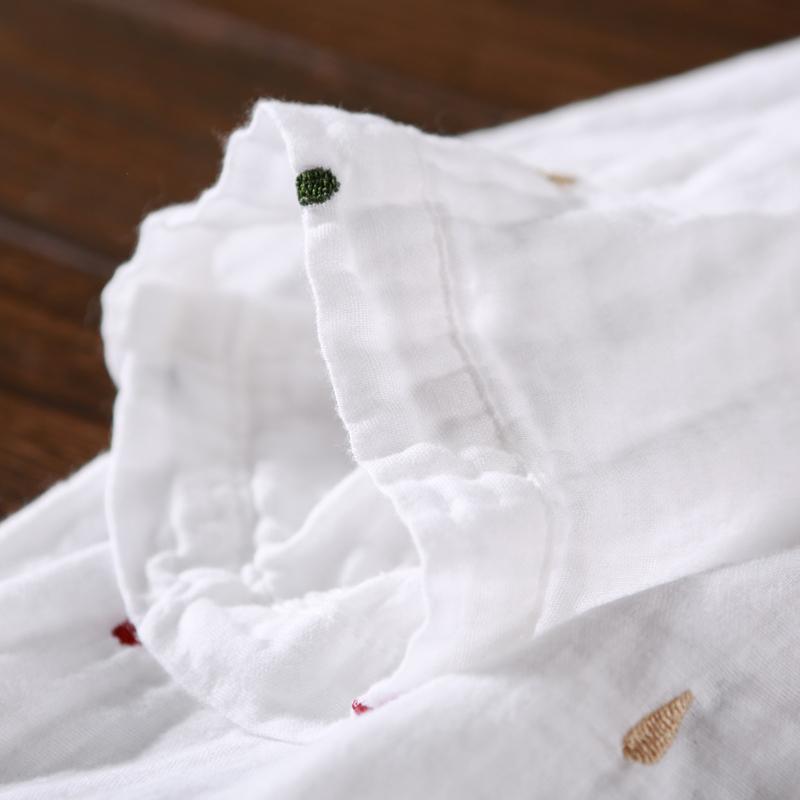 white cotton dresses summer half sleeve shirt dress sundress